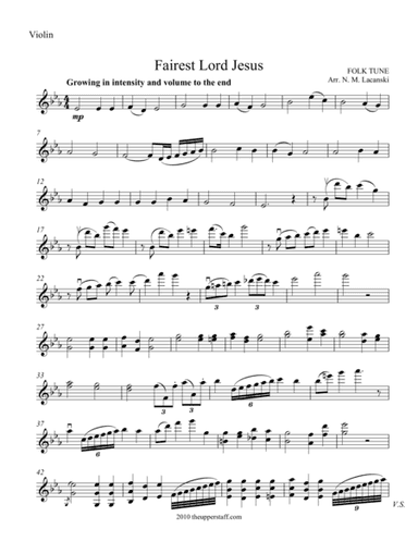 Fairest Lord Jesus (arr. Nick Lacanski)