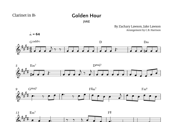 Golden Hour (arr. C. B. Harrison)