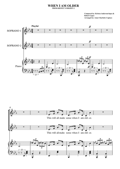 When I Am Older (arr. Anne Charlotte Copiaco)