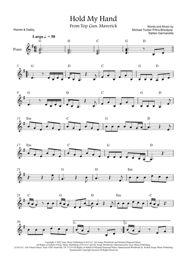 Hold My Hand (arr. Warren & Debby)