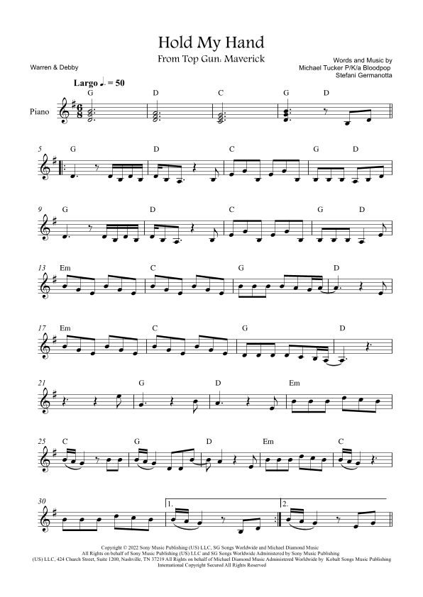 Hold My Hand (arr. Warren & Debby)