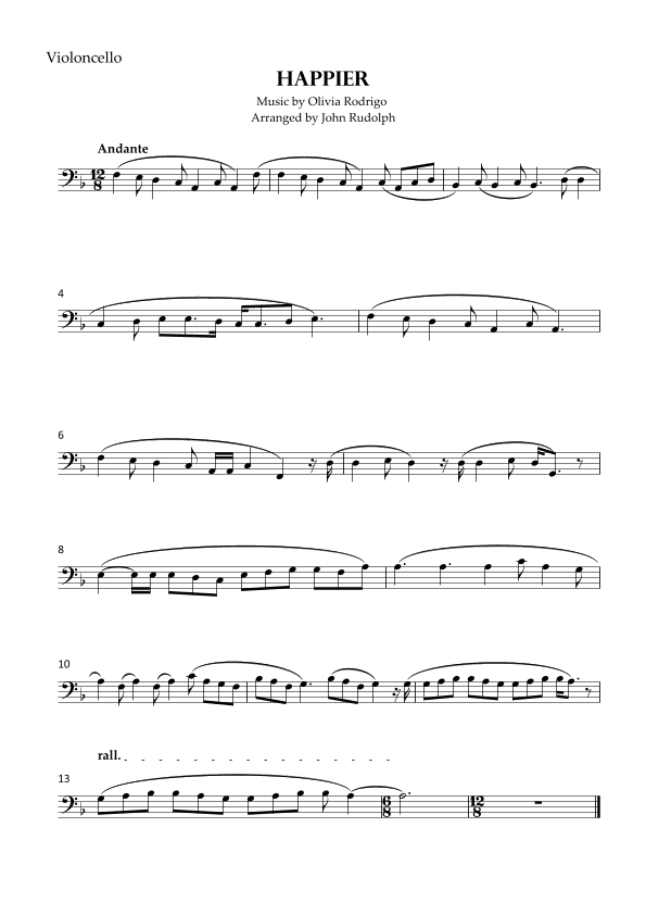 Happier (arr. John Rudolph)
