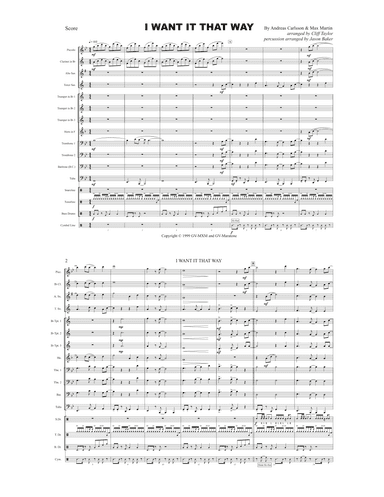 I Want It That Way (arr. Clifton Taylor & Jason Baker)