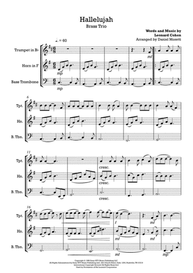 Hallelujah (arr. Daniel Moretti)