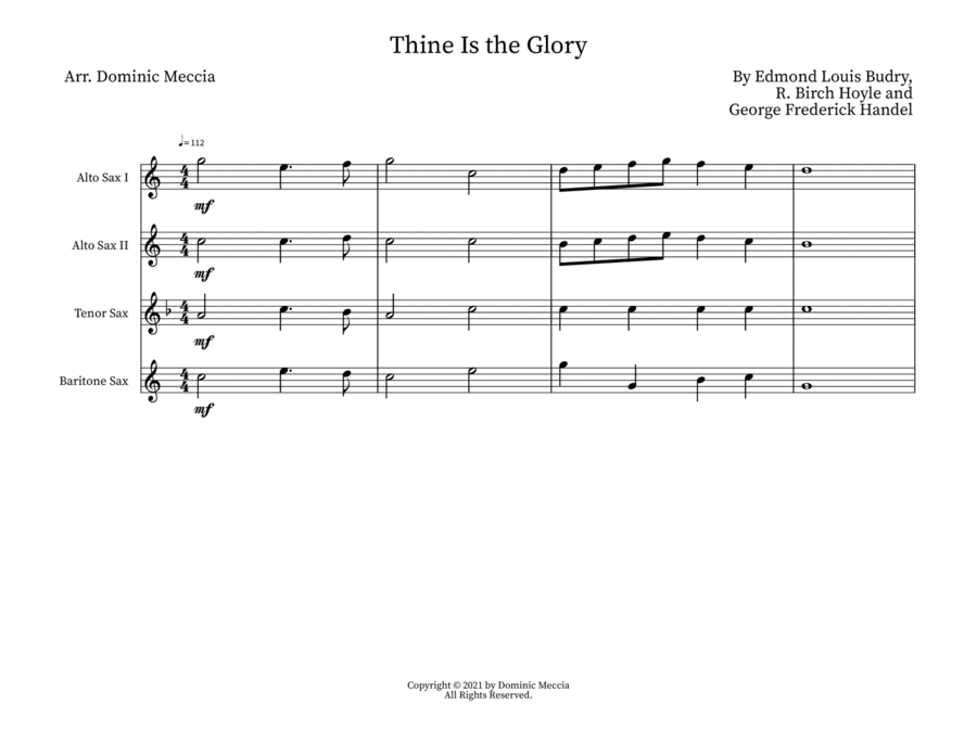 Thine Is the Glory (arr. Dominic Meccia)