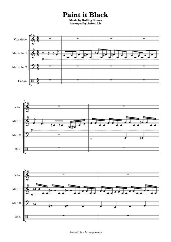 Paint It, Black (arr. Antoni Lis)