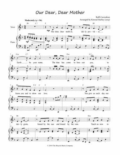 Our Dear, Dear Mother (arr. Konrad Harley)