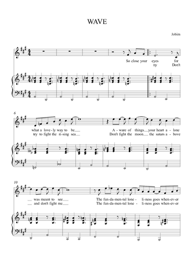 Wave (arr. Alex Nunes Rodriguez)