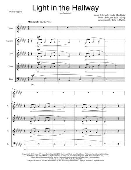 Light In The Hallway (arr. John C. Quillin)
