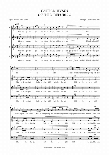 Battle hymn of the republic (arr. César Zumel)