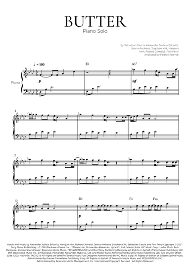 Butter (arr. Pedro Merendi)