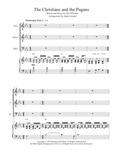 The Christians And The Pagans (arr. Justin Gazard)
