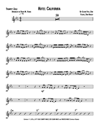 Hotel California (arr. David W. Young)