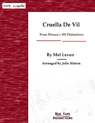 Cruella De Vil (arr. Julie Hinton)