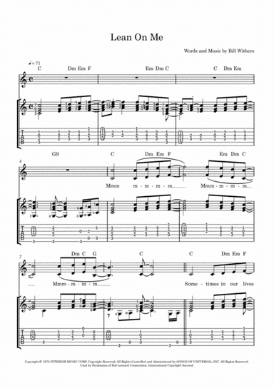 Lean On Me (arr. Christopher Wallace)