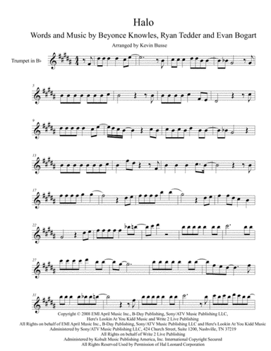 Halo (arr. Kevin Busse)
