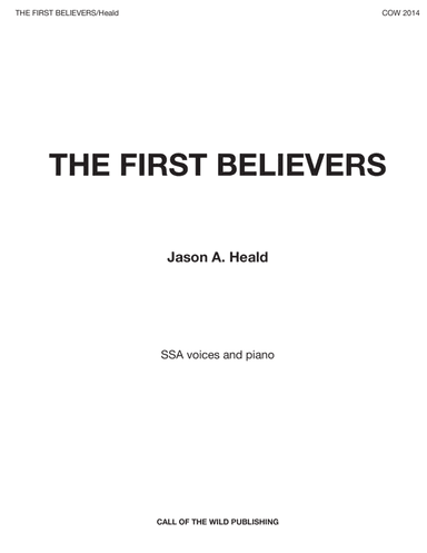 "The First Believers" for SSA voices and piano