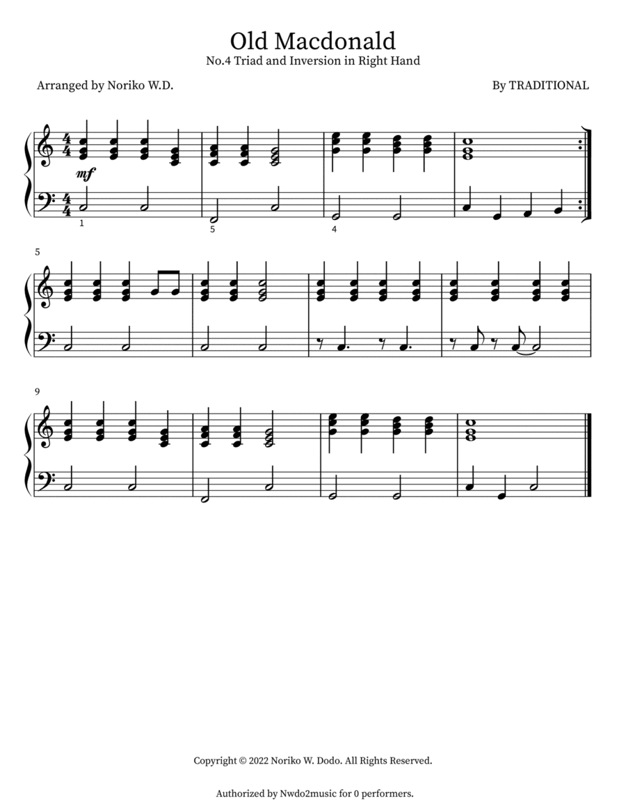 Old MacDonald (arr. Noriko W.D.)