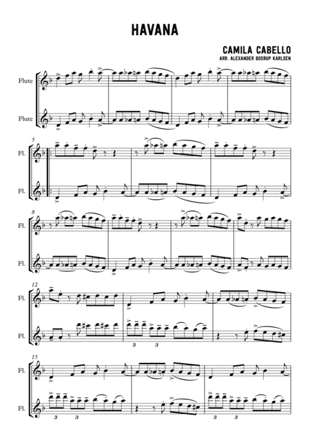 Havana (arr. Alexander Bosrup Karlsen)
