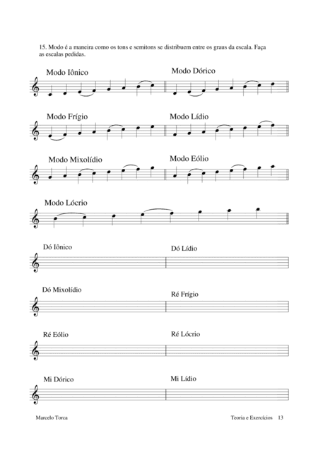 Teoria e Exercícios