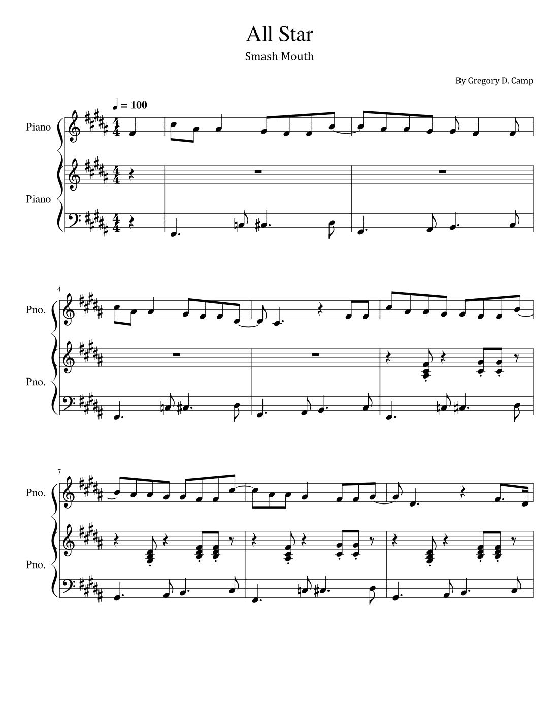 All Star (arr. poon)