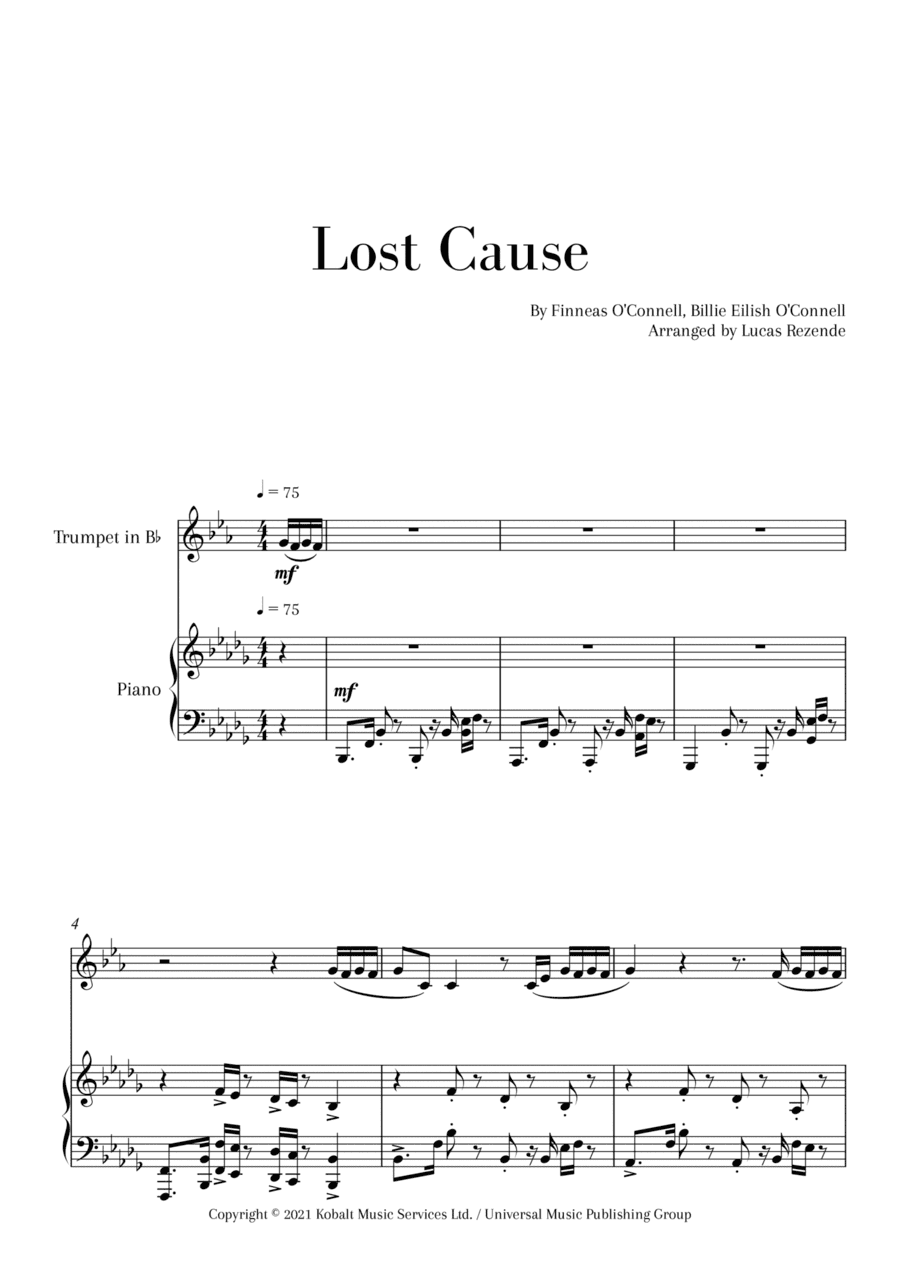 Lost Cause (arr. Lucas Rezende)