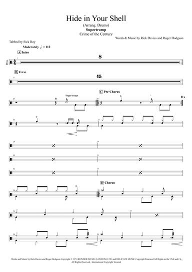 Hide In Your Shell (arr. Sick Boy)