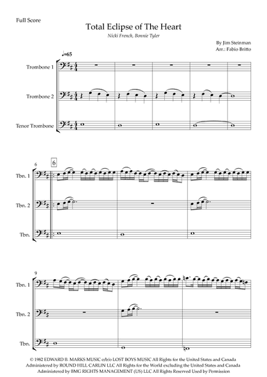 Total Eclipse Of The Heart (arr. Fabio Britto)