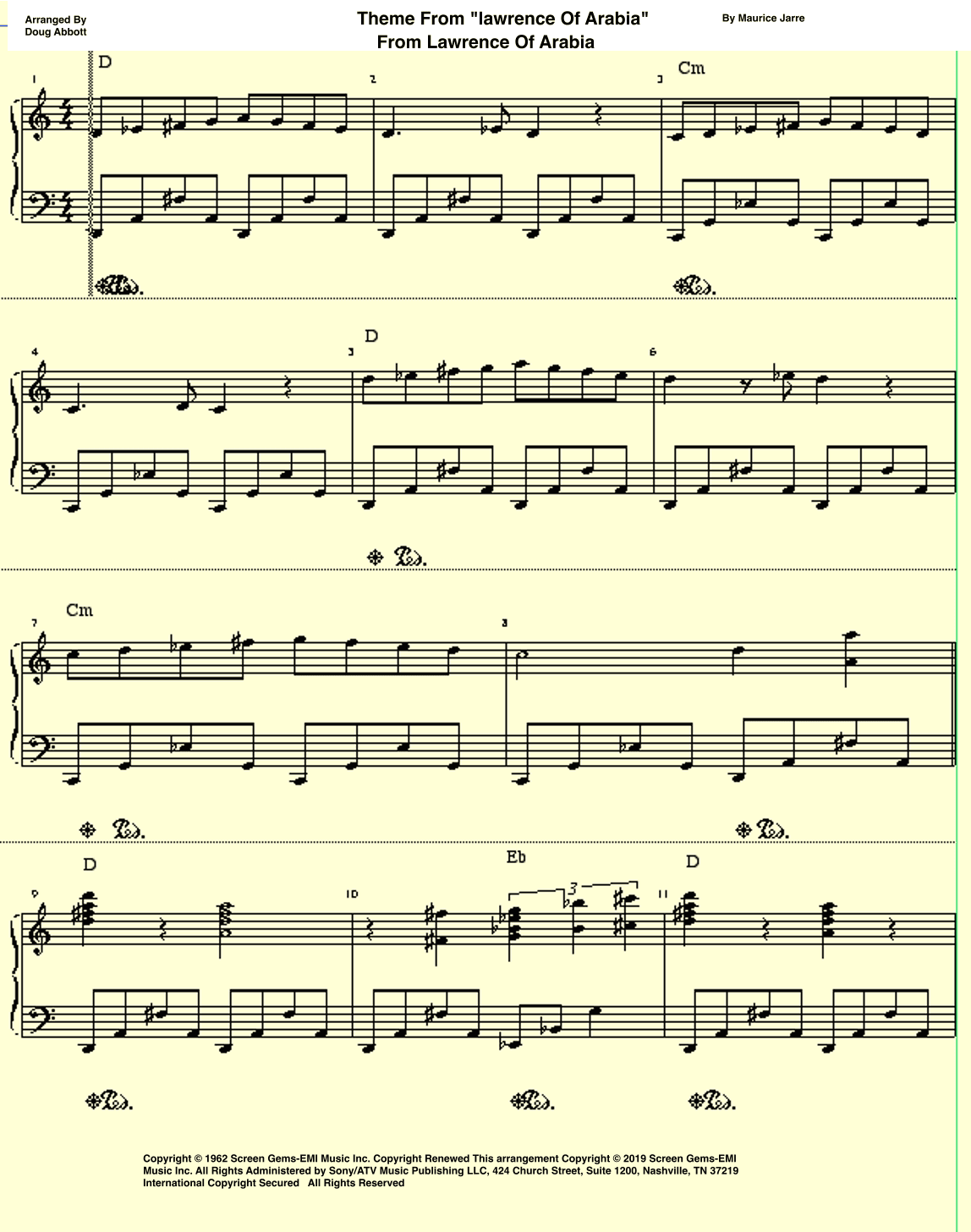 Theme From "lawrence Of Arabia" (arr. Doug Abbott)