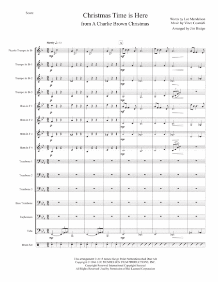 Christmas Time Is Here (arr. James Bicigo)