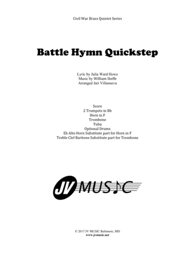 Battle Hymn of the Republic Quickstep (Civil War Brass Quintet Series) (arr. JV MUSIC)