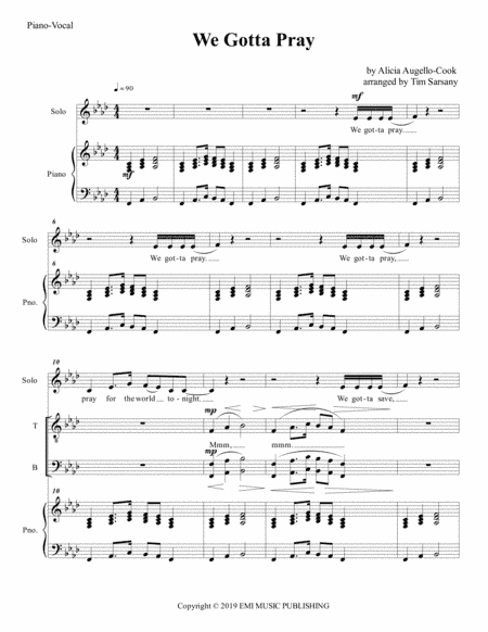 We Gotta Pray (arr. Tim Sarsany)