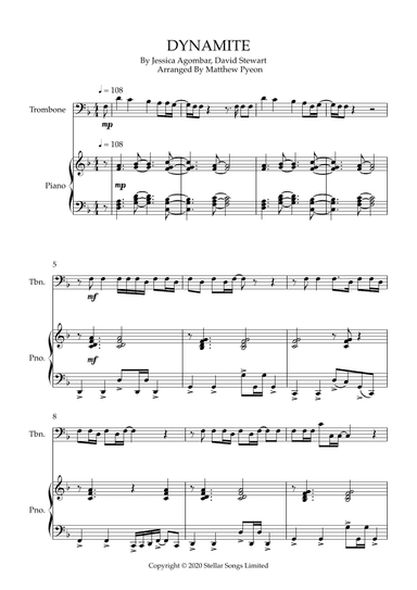 Dynamite (arr. Matthew pyeon)