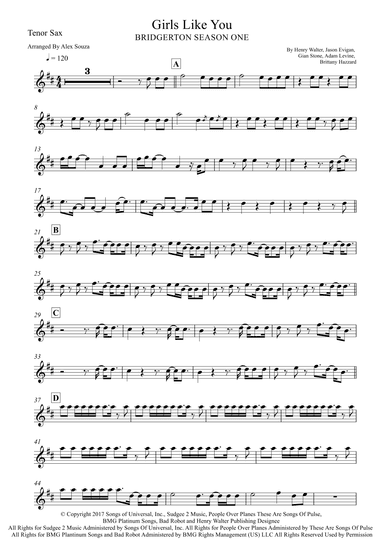 Girls Like You (arr. Alex Souza)