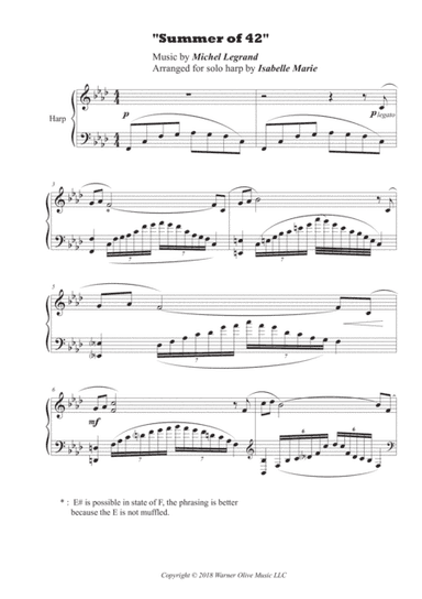Summer Of 42 (arr. Isabelle Marie)