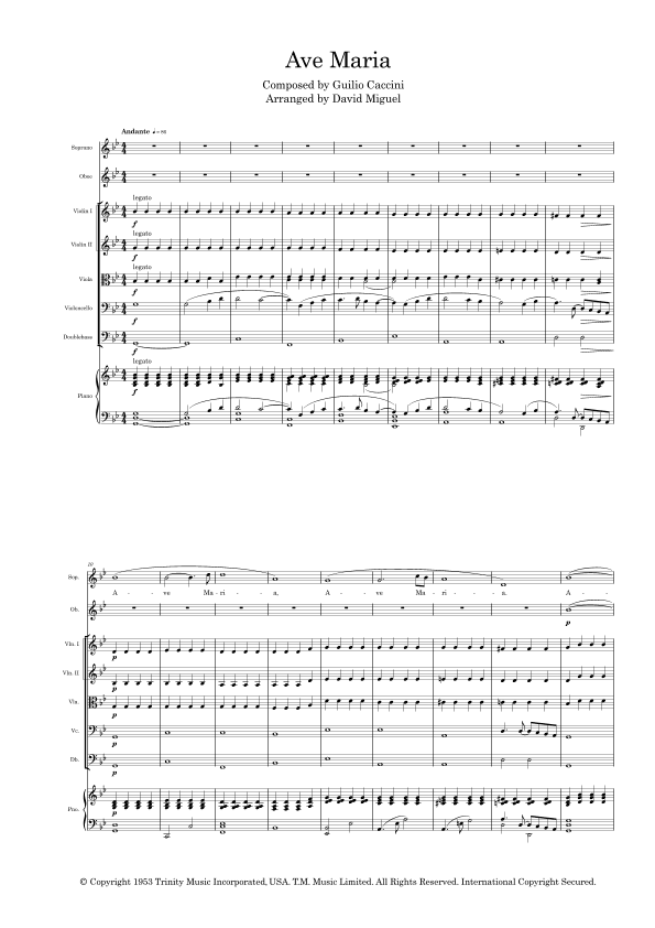 Ave Maria (arr. David Miguel)