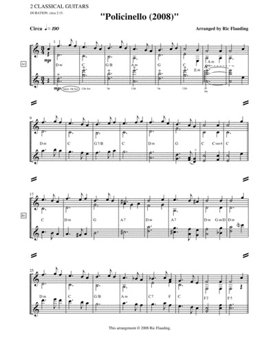 Policinello (2 Guitars) (arr. Ric Flauding)