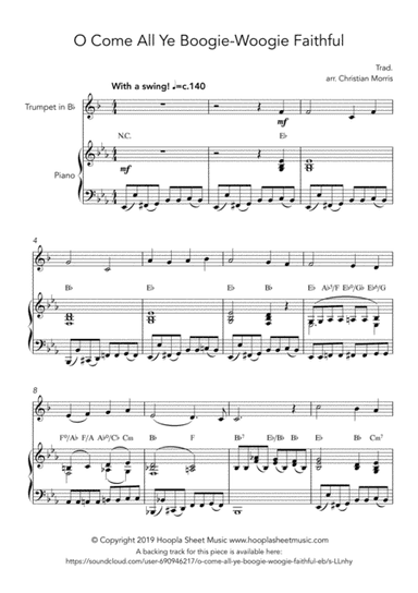 O Come All Ye Boogie-Woogie Faithful (arr. Hoopla Sheet Music)