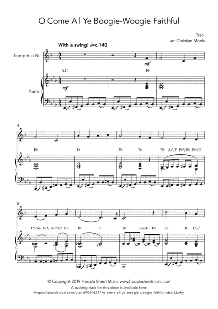 O Come All Ye Boogie-Woogie Faithful (arr. Hoopla Sheet Music)