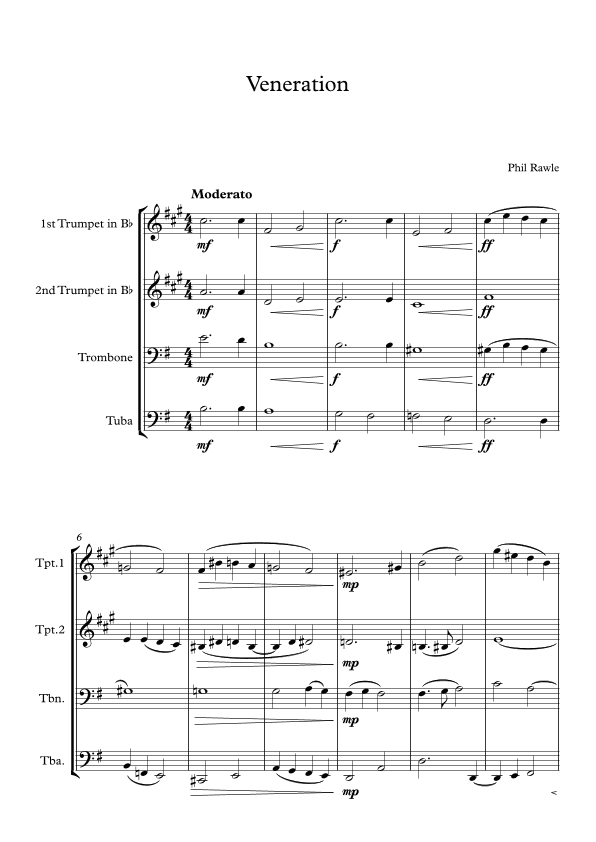 Veneration - Brass Quartet