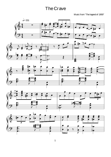 The Crave (arr. Ferd "Jelly Roll" Morton)