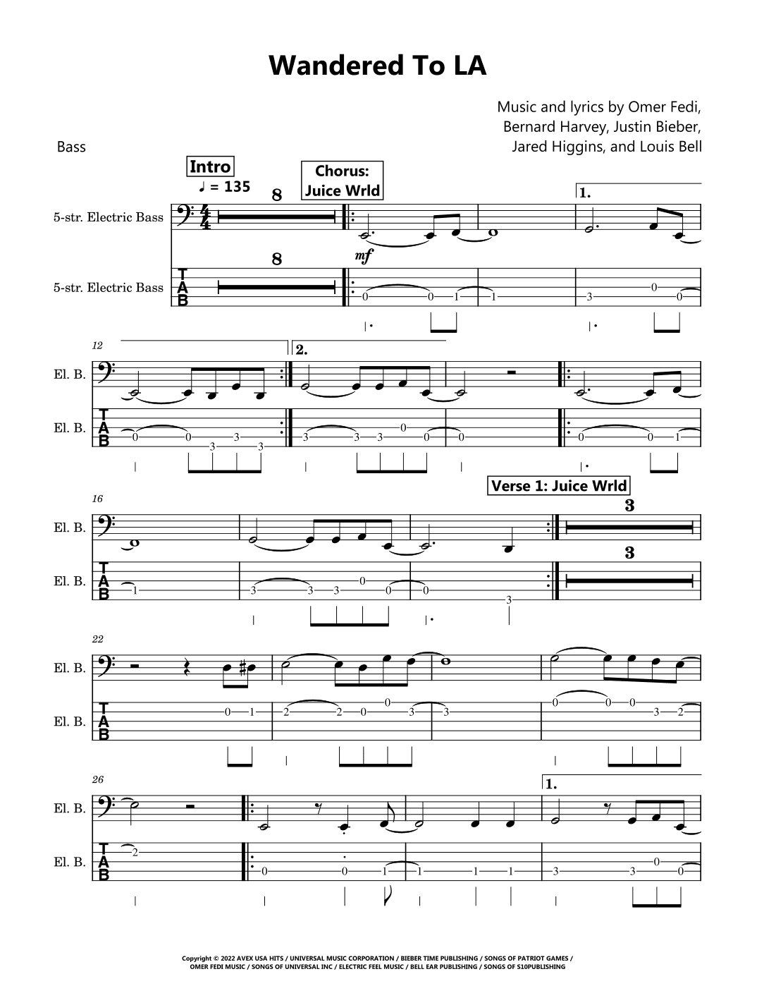 Wandered To La (arr. David Lartey)