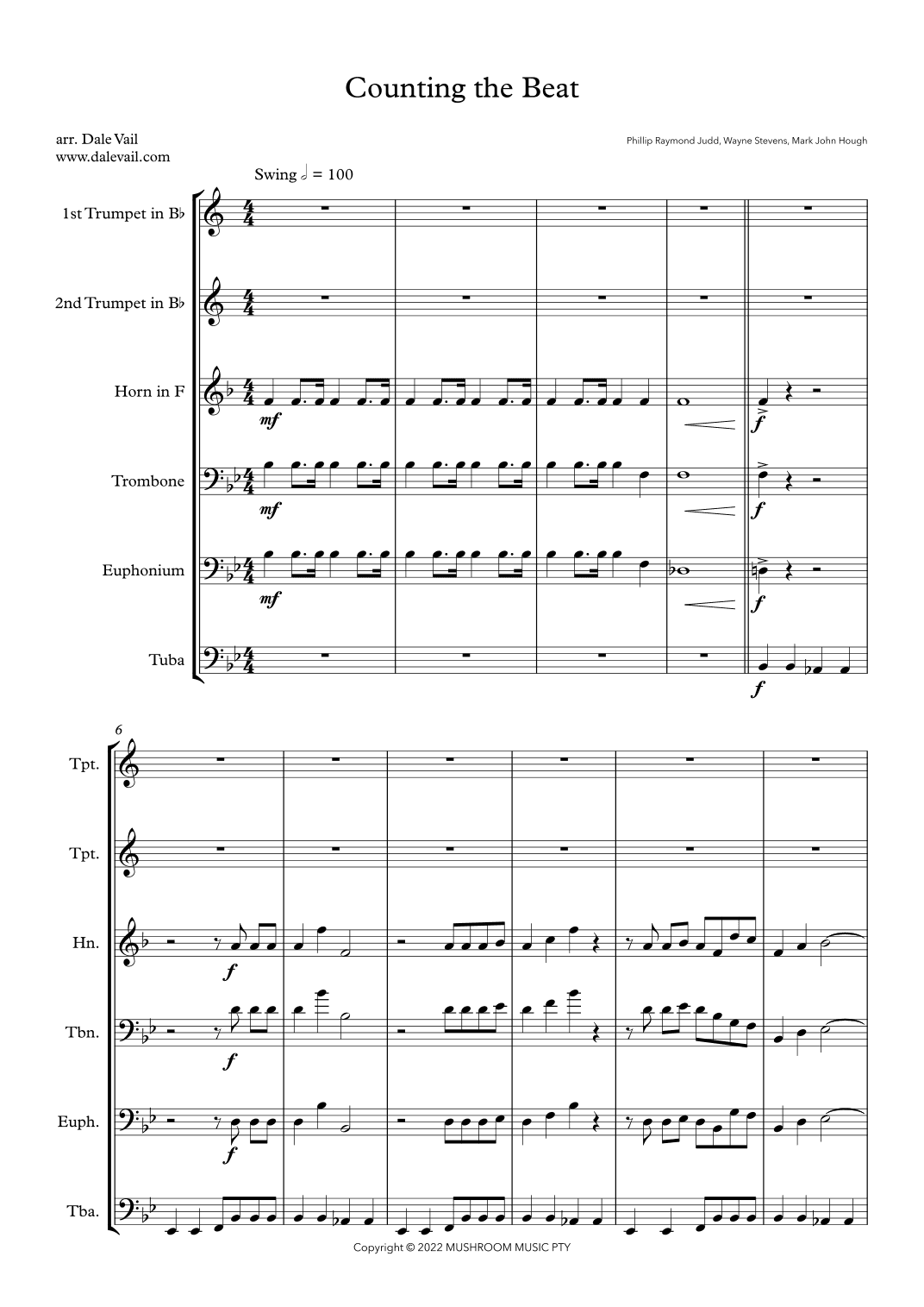 Counting The Beat (arr. Dale Vail)
