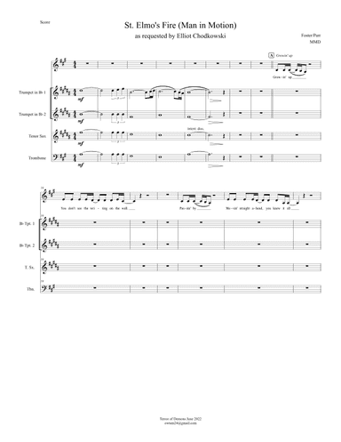 St. Elmo's Fire (man In Motion) (arr. Matthew David)