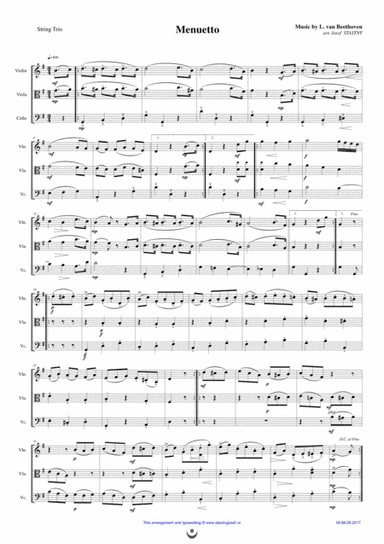 Menuetto (arr. Josef STASTNY)
