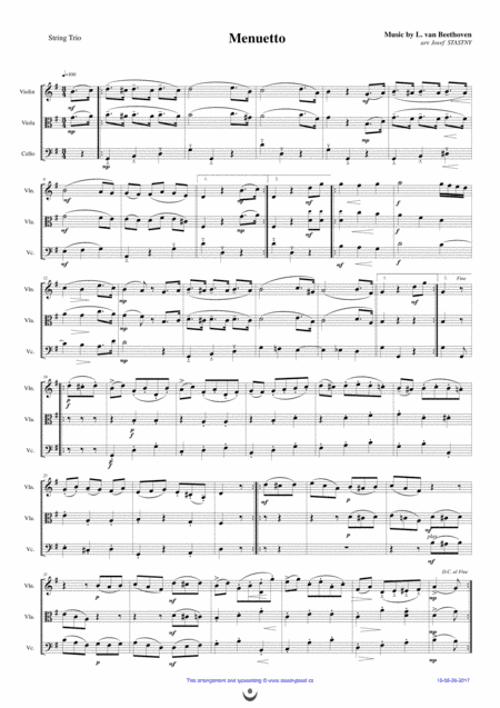 Menuetto (arr. Josef STASTNY)