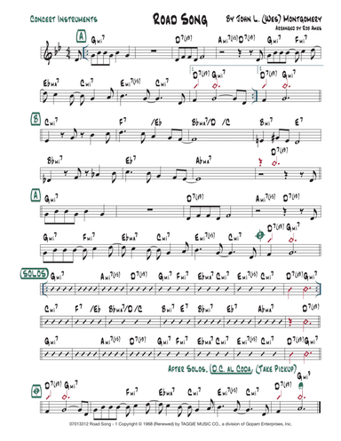 Road Song (arr. Rob Ames)