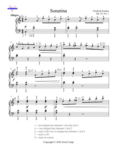 Sonatina, Op. 55, No. 1 Movement I Allegro (arr. Scott Camp)