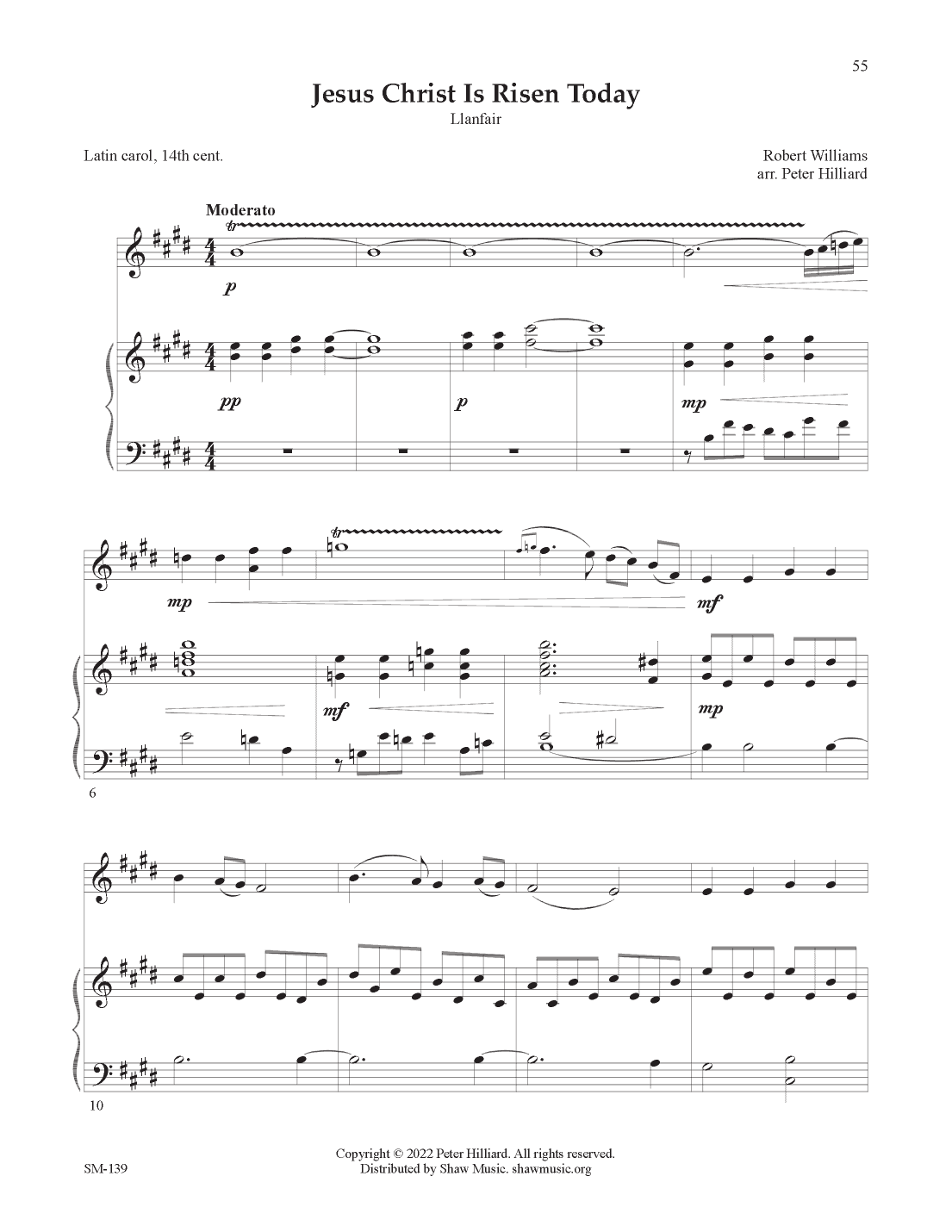 Jesus Christ Is Risen Today (arr. Peter Hilliard)