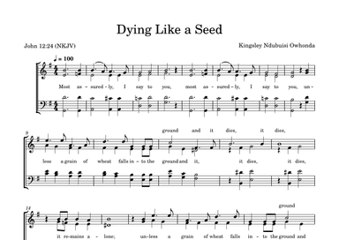 Dying like a seed